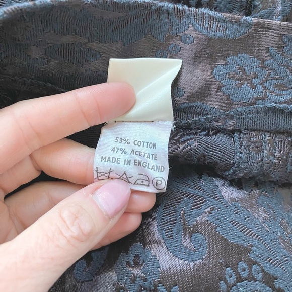 Vintage TOPSHOP Pailey Jacquard High Waist Pencil Skirt Size XS - S - Picture 7 of 8